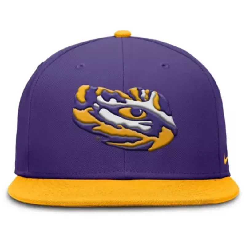 NCAA Nike Purple/Gold LSU Tigers Two-Tone Primetime Performance Fitted Hat