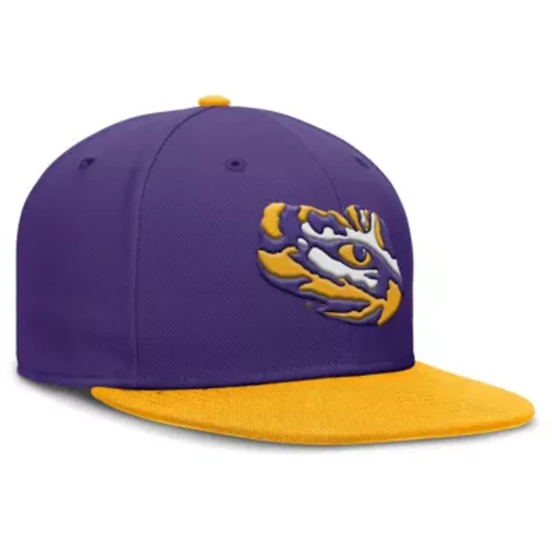 NCAA Nike Purple/Gold LSU Tigers Two-Tone Primetime Performance Fitted Hat