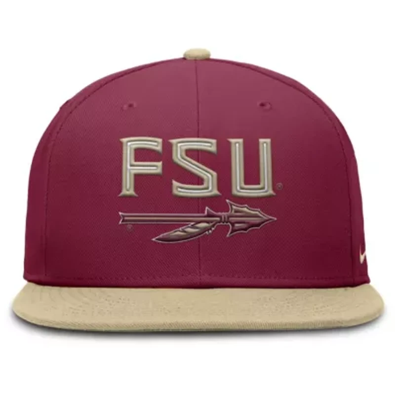 NCAA Nike Garnet/Gold Florida State Seminoles Two-Tone Primetime Performance Fitted Hat