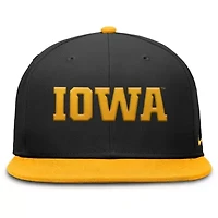 NCAA Nike Black/Gold Iowa Hawkeyes Two-Tone Primetime Performance Fitted Hat