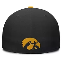 NCAA Nike Black/Gold Iowa Hawkeyes Two-Tone Primetime Performance Fitted Hat