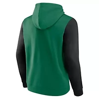 NHL Logo Athletic Kelly Dallas Stars Deliver Fleece Pullover Hoodie