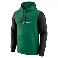 NHL Logo Athletic Kelly Dallas Stars Deliver Fleece Pullover Hoodie