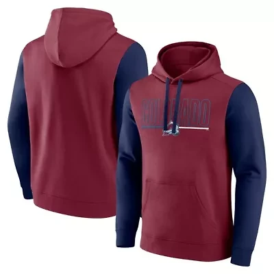 NHL Logo Athletic Colorado Avalanche Deliver Fleece Pullover Hoodie