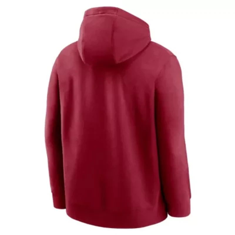 Alabama Crimson Tide NCAA Nike Football Stack Club Fleece Pullover Hoodie