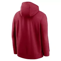 Alabama Crimson Tide NCAA Nike Football Stack Club Fleece Pullover Hoodie