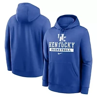 NCAA Nike Kentucky Wildcats Basketball Stack Club Fleece Pullover