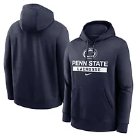 NCAA Nike Penn State Nittany Lions Lacrosse Stacked Fleece Pullover Hoodie