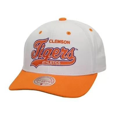 NCAA White/Orange Clemson Tigers Tail Sweep Pro Snapback Hat