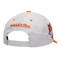 NCAA White/Orange Clemson Tigers Tail Sweep Pro Snapback Hat