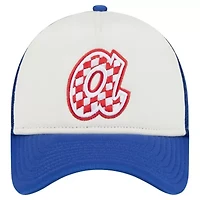 MLB White/Royal Atlanta Braves Checkered Flag A-Frame Trucker 9FORTY Adjustable Hat