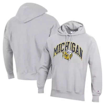 NCAA Michigan Wolverines Vault Late Night Reverse Weave Pullover Hoodie