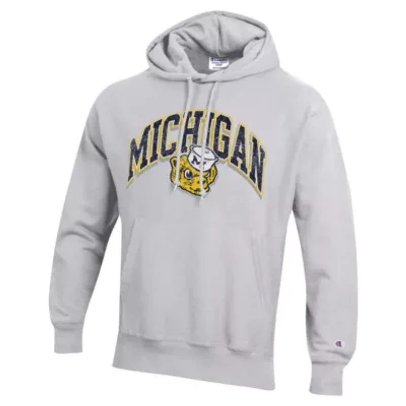 NCAA Michigan Wolverines Vault Late Night Reverse Weave Pullover Hoodie