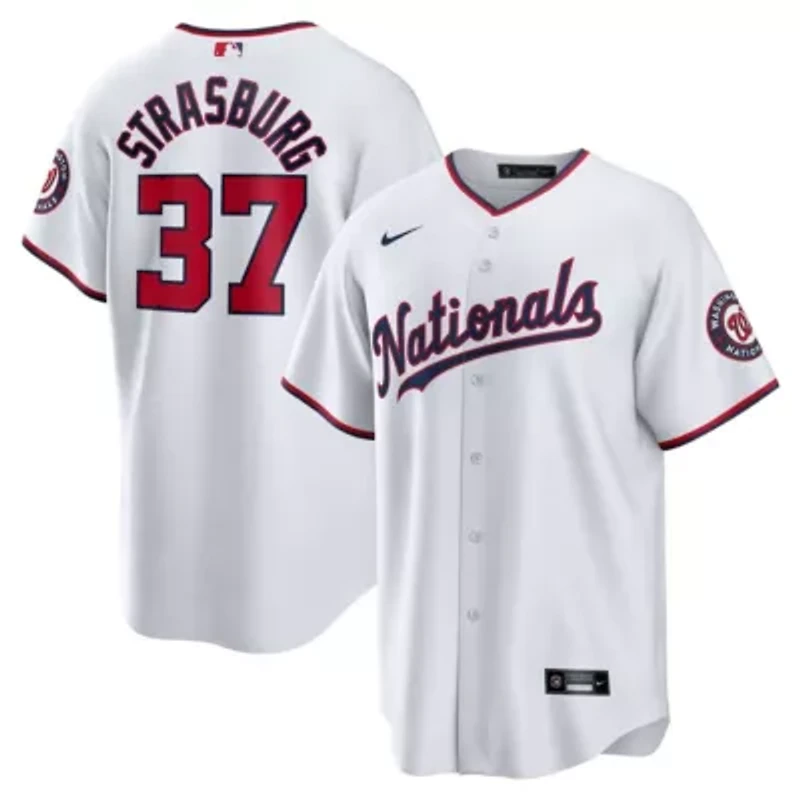 MLB Nike Stephen Strasburg Washington Nationals Home Replica Jersey