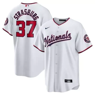 MLB Nike Stephen Strasburg Washington Nationals Home Replica Jersey