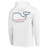 MLB Vineyard Vines Philadelphia Phillies Long Sleeve Hoodie T-Shirt