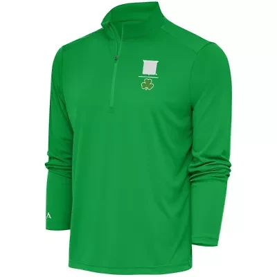 NHL Kelly New York Rangers Shamrock Tribute Quarter-Zip Pullover Top