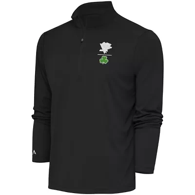 NHL Pittsburgh Penguins Shamrock Tribute Quarter-Zip Pullover Top