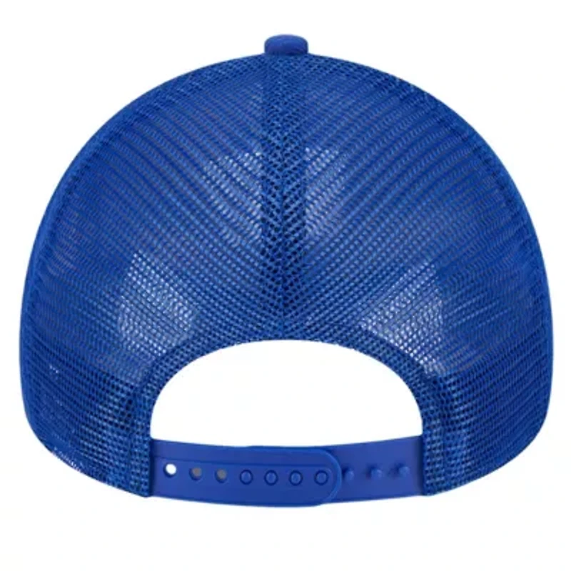 NBA Blue/Orange New York Knicks Tip Off A-Frame Trucker 9FORTY Adjustable Hat