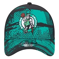 NBA Black/Kelly Boston Celtics Tip Off A-Frame Trucker 9FORTY Adjustable Hat