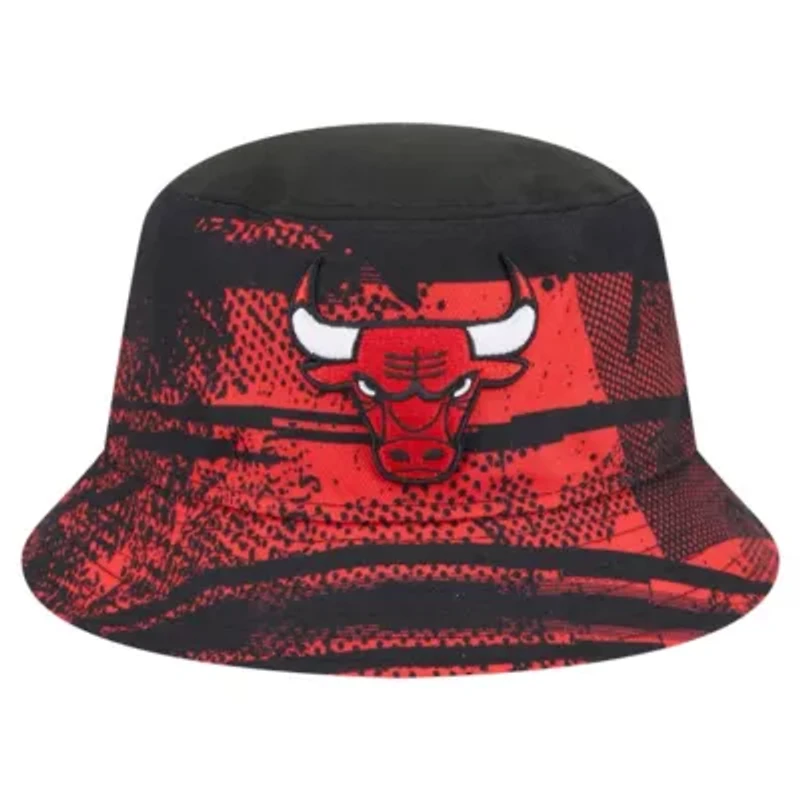 NBA Black/Red Chicago Bulls Tip-Off Bucket Hat