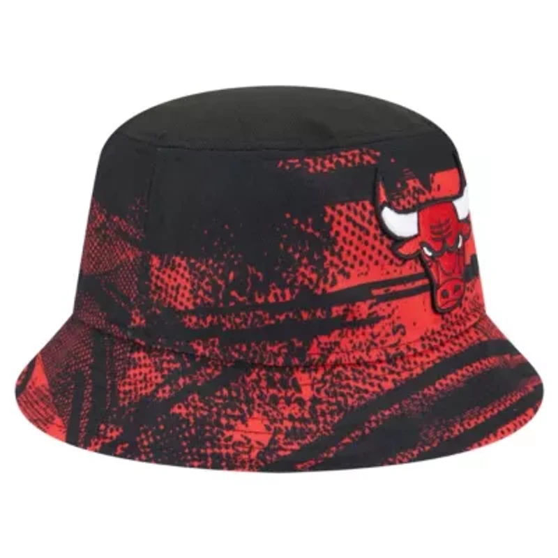 NBA Black/Red Chicago Bulls Tip-Off Bucket Hat