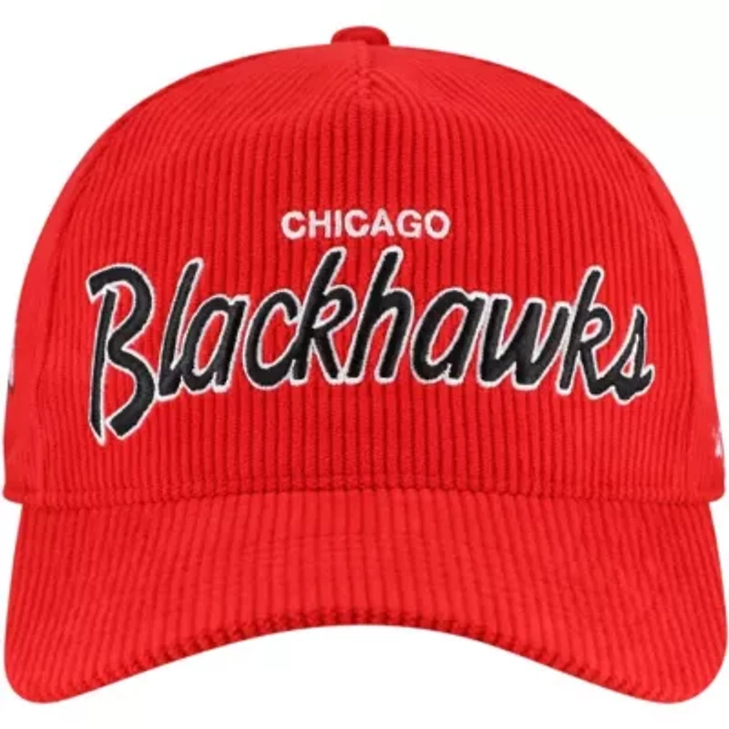 NHL Chicago Blackhawks Crosstown Corduroy Hitch Adjustable Hat