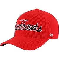 NHL Chicago Blackhawks Crosstown Corduroy Hitch Adjustable Hat