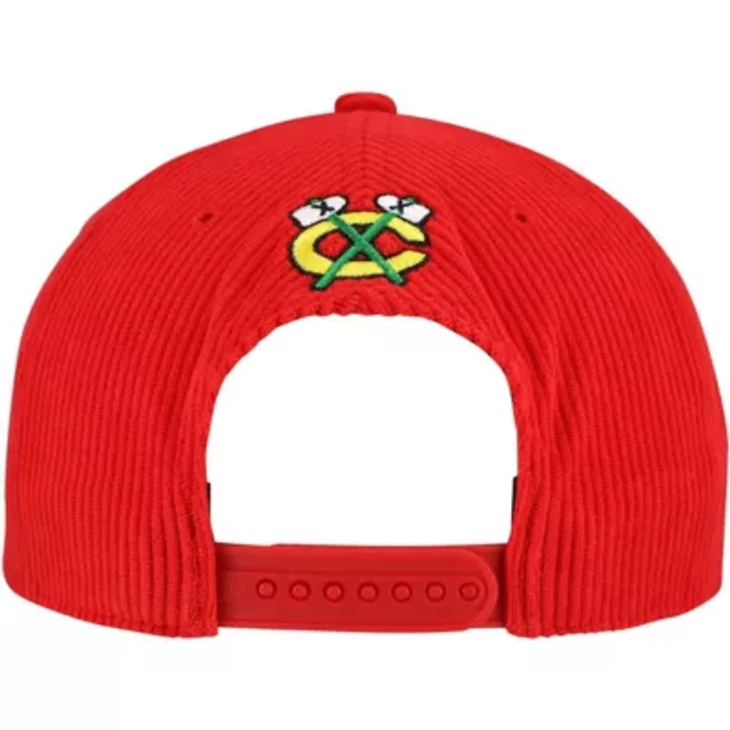 NHL Chicago Blackhawks Crosstown Corduroy Hitch Adjustable Hat