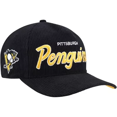 NHL Pittsburgh Penguins Crosstown Corduroy Hitch Adjustable Hat