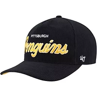 NHL Pittsburgh Penguins Crosstown Corduroy Hitch Adjustable Hat