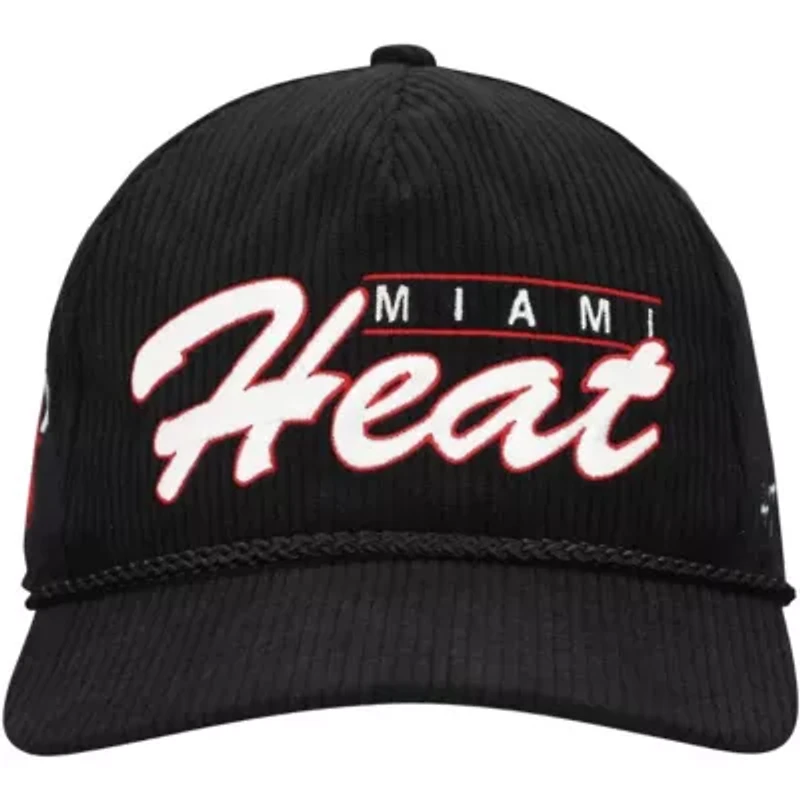 NBA Miami Heat Double Header Sidepatch Cord Hitch Adjustable Hat