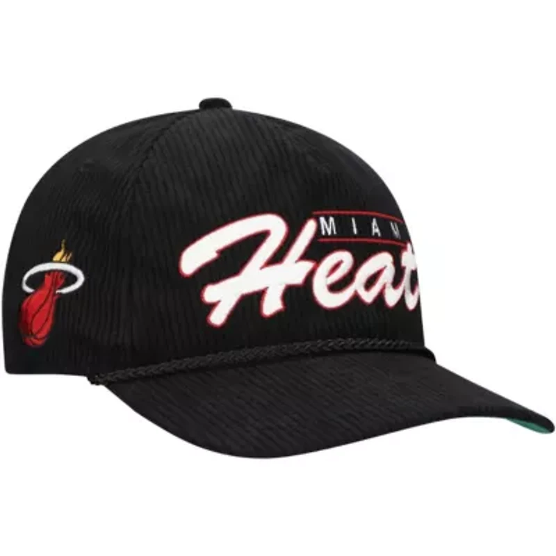 NBA Miami Heat Double Header Sidepatch Cord Hitch Adjustable Hat
