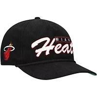 NBA Miami Heat Double Header Sidepatch Cord Hitch Adjustable Hat