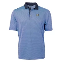 NCAA Carolina Blue/Navy North Tar Heels Vault DryTec Virtue Eco Pique Micro Stripe Recycled Polo