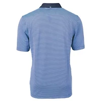 NCAA Carolina Blue/Navy North Tar Heels Vault DryTec Virtue Eco Pique Micro Stripe Recycled Polo