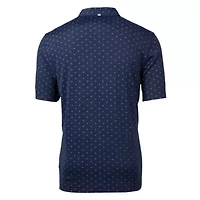 East Tennessee Buccaneers NCAA ETSU Vault DryTec Virtue Eco Pique Tile Print Recycled Polo