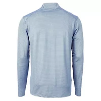 NCAA Carolina Blue/Navy North Tar Heels Vault DryTec Virtue Eco Pique Micro Stripe Recycled Quarter-Zip Pullover