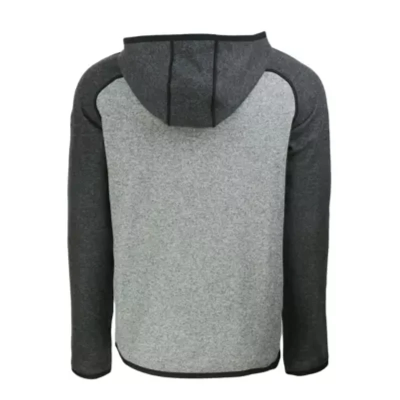 NCAA Heather Gray/Heather Tennessee Volunteers Vault Mainsail Full-Zip Raglan Hooded Jacket