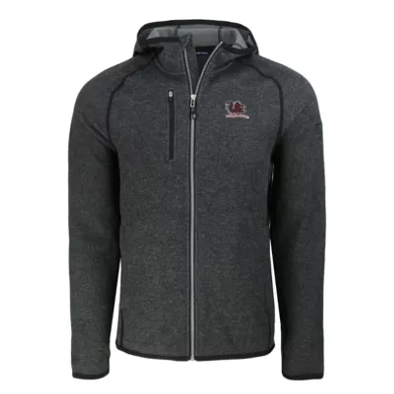 NCAA Heather /Heather South Carolina Gamecocks Vault Mainsail Full-Zip Raglan Hooded Jacket