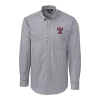 NCAA Texas A&M Aggies Vault Easy Care Stretch Gingham Long Sleeve Dress Shirt
