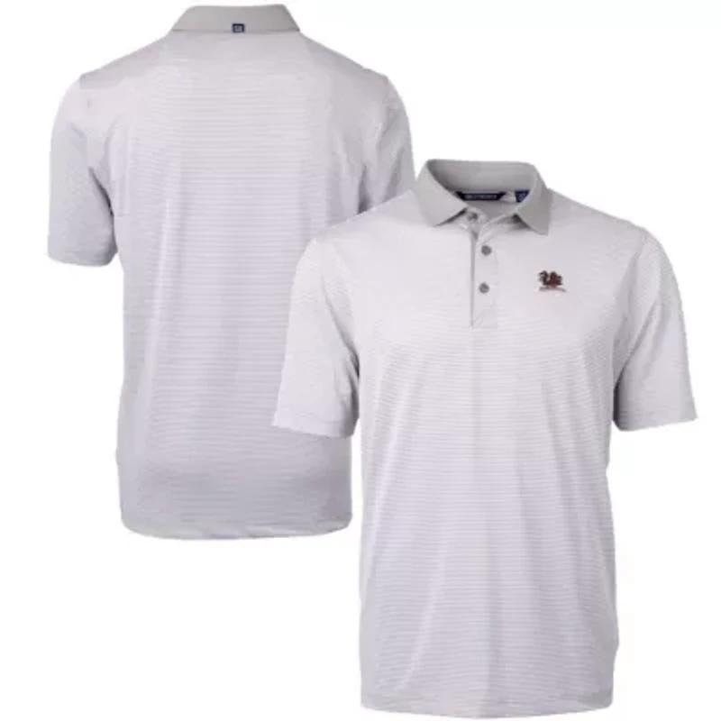NCAA South Carolina Gamecocks Vault DryTec Virtue Eco Pique Micro Stripe Recycled Polo