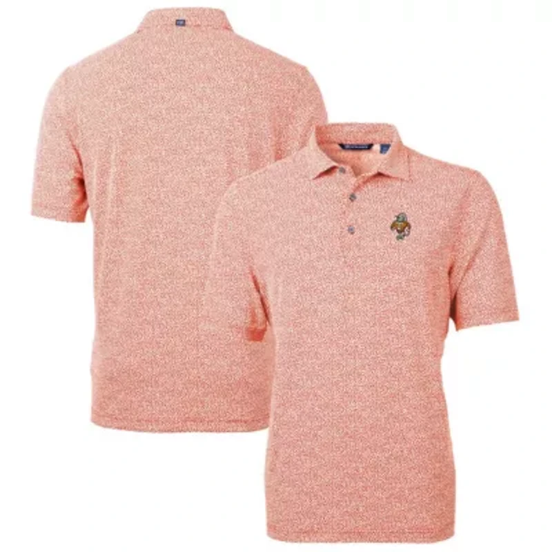 NCAA Tennessee Volunteers Vault DryTec Virtue Eco Pique Botanical Print Recycled Polo