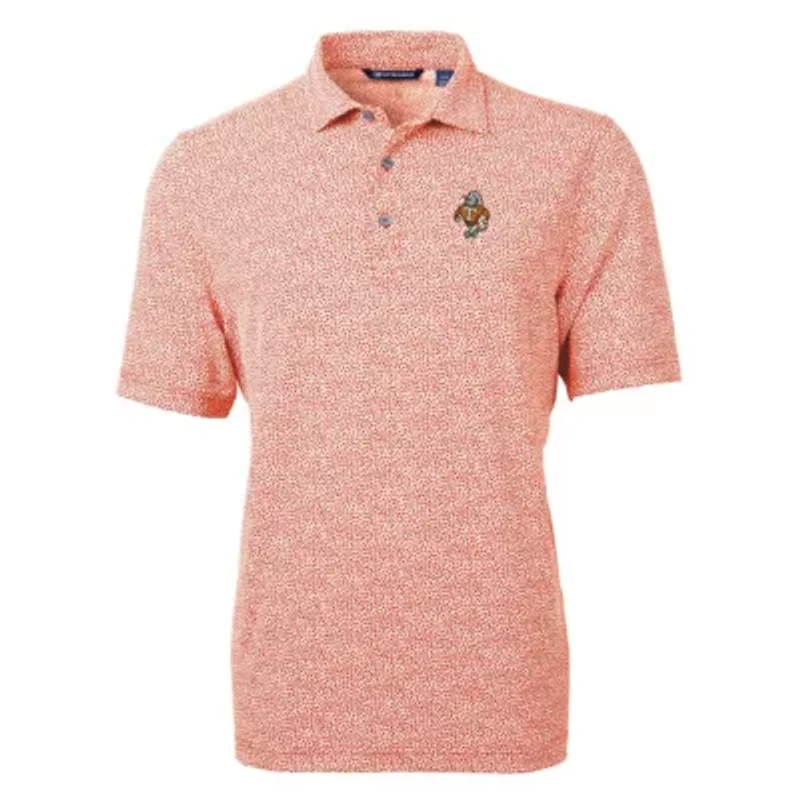 NCAA Tennessee Volunteers Vault DryTec Virtue Eco Pique Botanical Print Recycled Polo