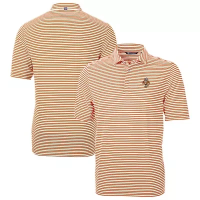 NCAA Tennessee Volunteers Vault DryTec Virtue Eco Pique Stripe Recycled Polo