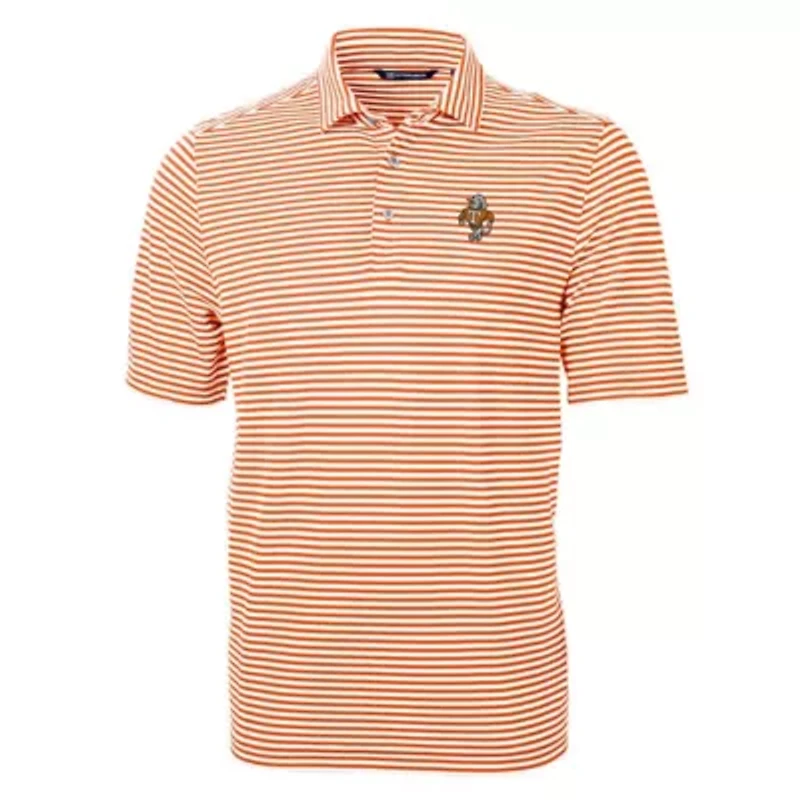 NCAA Tennessee Volunteers Vault DryTec Virtue Eco Pique Stripe Recycled Polo
