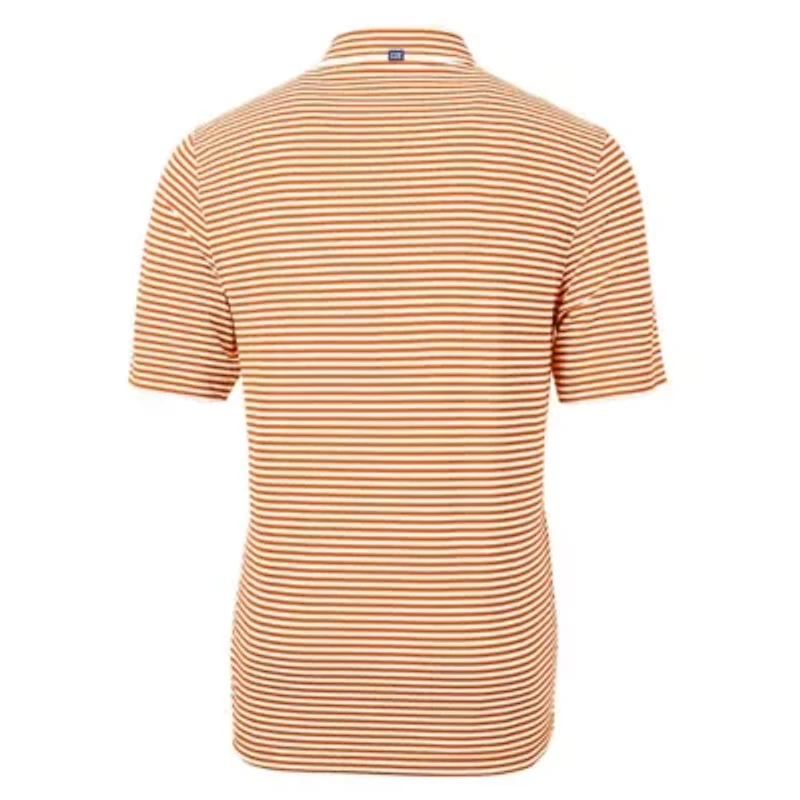NCAA Tennessee Volunteers Vault DryTec Virtue Eco Pique Stripe Recycled Polo