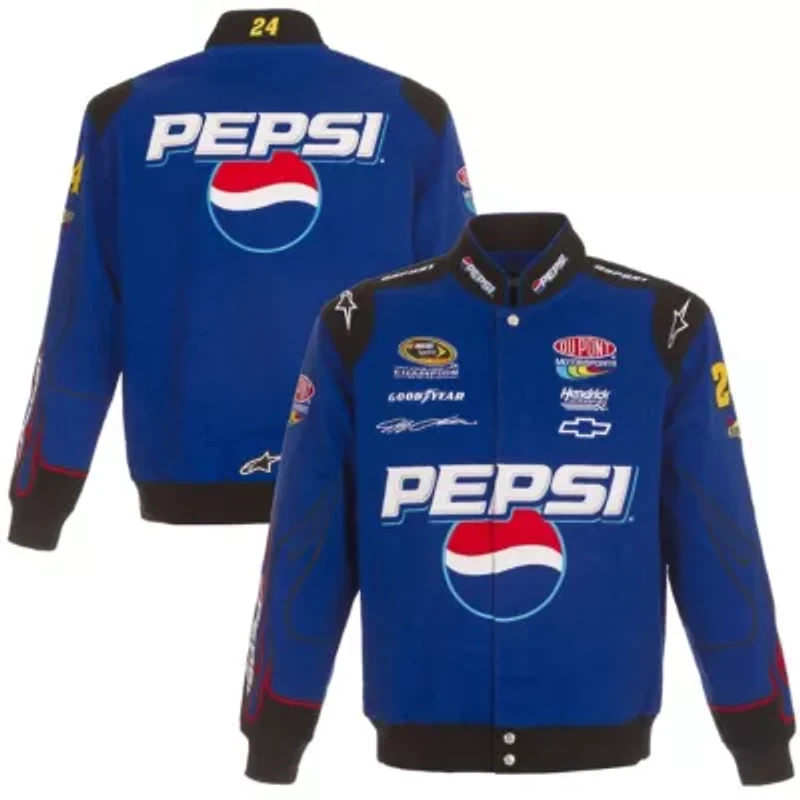 NASCAR Jeff Gordon Pepsi Full-Snap Twill Uniform Jacket