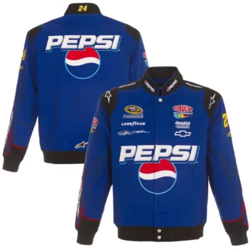 NASCAR Jeff Gordon Pepsi Full-Snap Twill Uniform Jacket