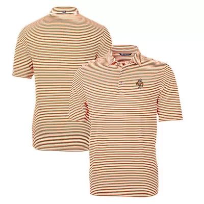 NCAA Tennessee Volunteers Big & Tall Virtue Eco Pique Stripe Recycled DryTec Polo